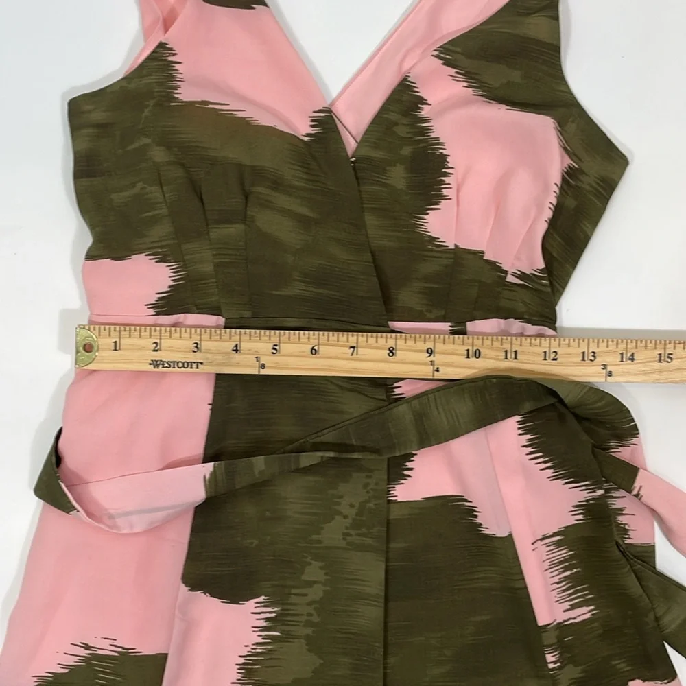 Anthropologie HUTCH Leah Pink and Green Printed Wrap Maxi Dress XXS EUC - Picture 9 of 14